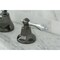 Kingston Brass Widespread Bathroom Faucet with Brass PopUp, Black Stainless SteelPolished Chrome NS4467AL - alternate 3
